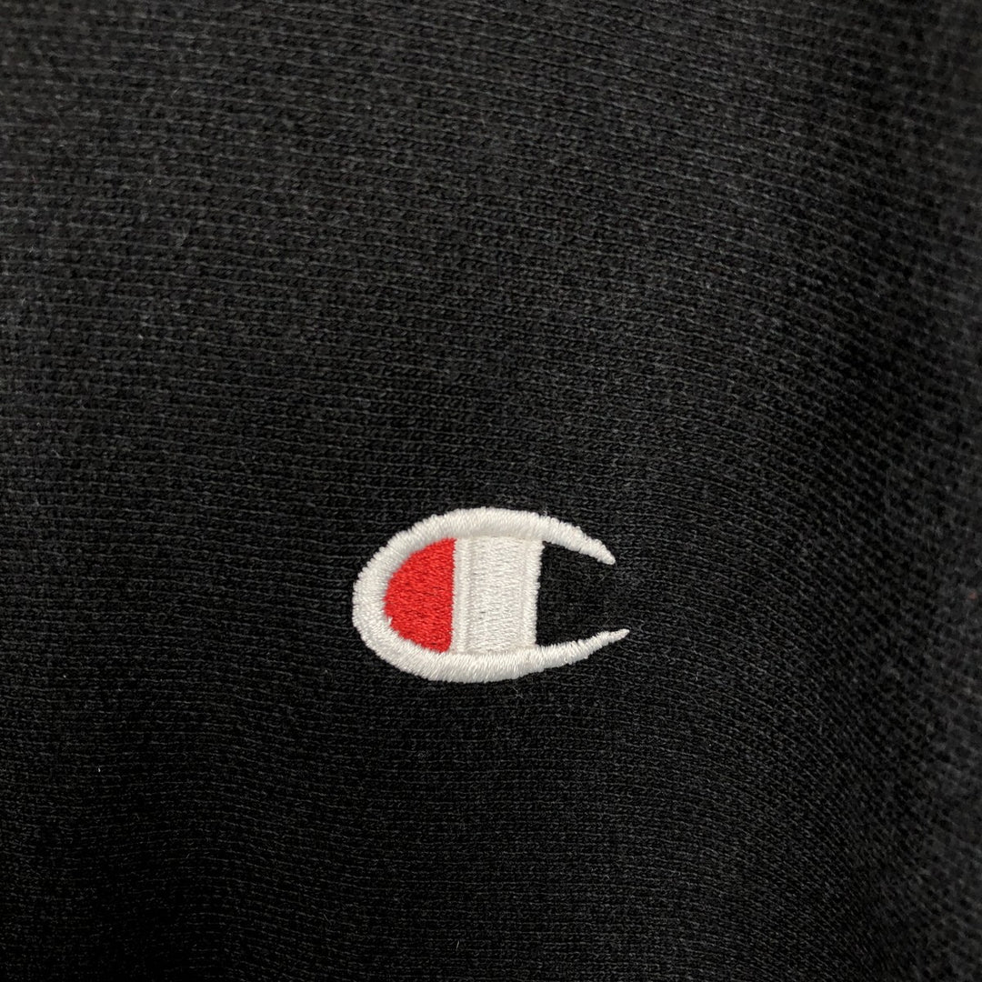 Champion REVERSE WEAVE Reverse Weave Sweat Pullover Hoodie Men's L size cotton black type Vintage Second Hand