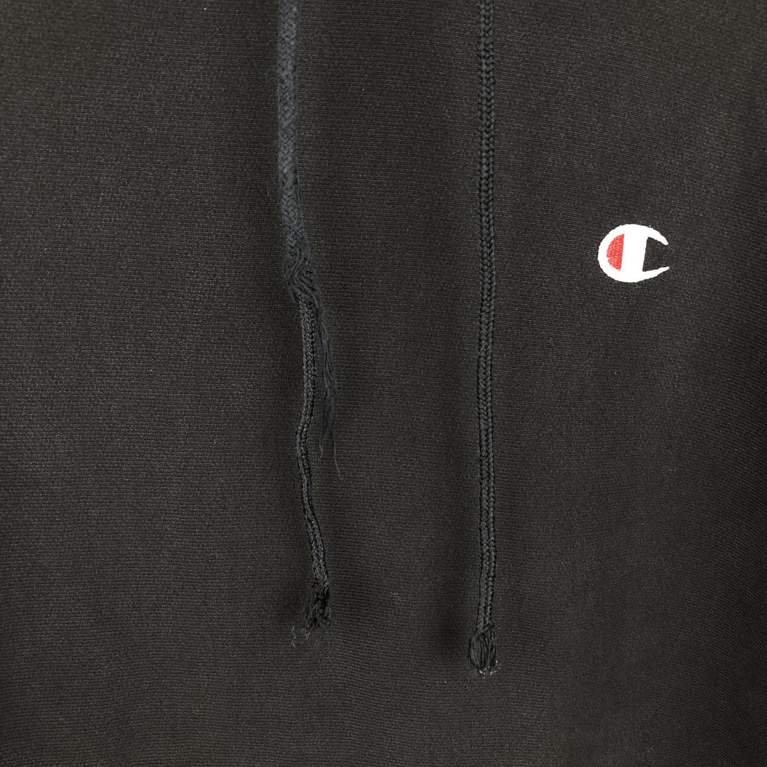 Champion REVERSE WEAVE Reverse Weave Sweat Pullover Hoodie Men's L size cotton black type Vintage Second Hand