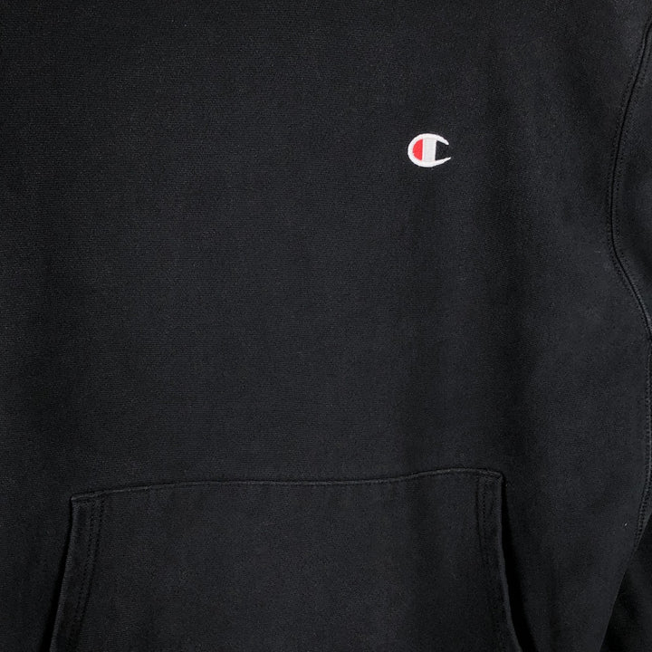 Champion REVERSE WEAVE Reverse Weave Sweat Pullover Hoodie Men's L size cotton black type Vintage Second Hand
