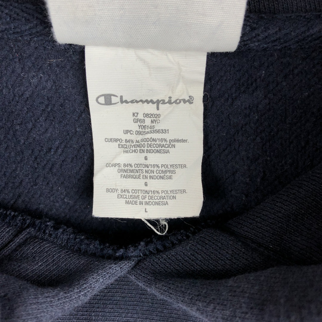 Champion REVERSE WEAVE Reverse Weave Sweat Pullover Hoodie Men's L size cotton navy blue type Vintage Second Hand