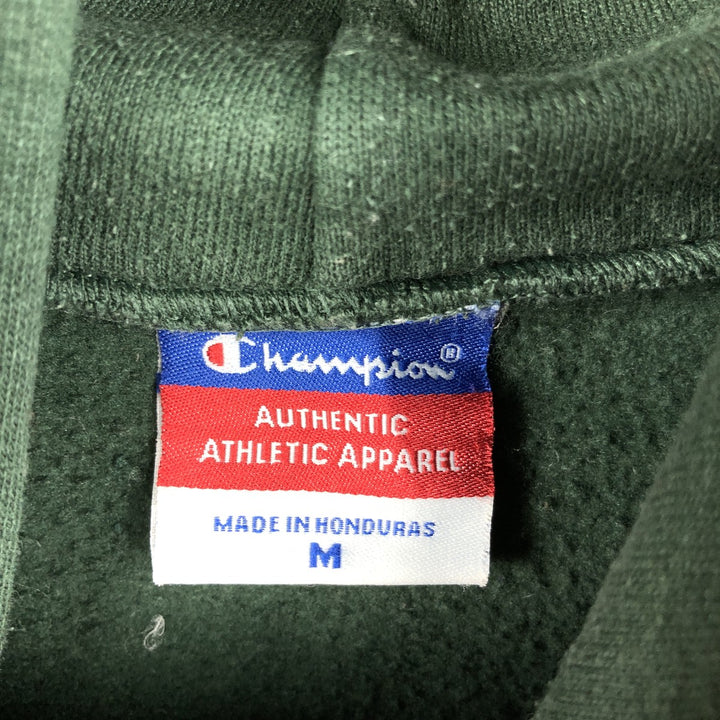 2000'S Champion Authentic Athletic Apparel College Pullover Hoodie, Men's Size M cotton Green type dark green Vintage Second Hand
