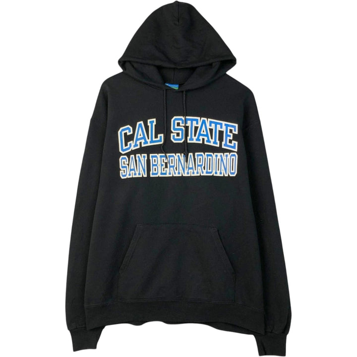 Champion College Sweat Pullover Hoodie, Men's Size L cotton black type Vintage Second Hand