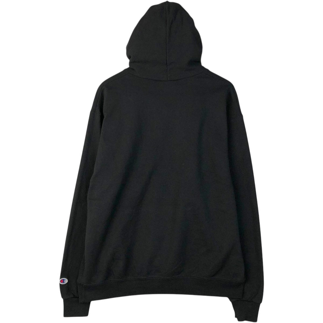 Champion College Sweat Pullover Hoodie, Men's Size L cotton black type Vintage Second Hand