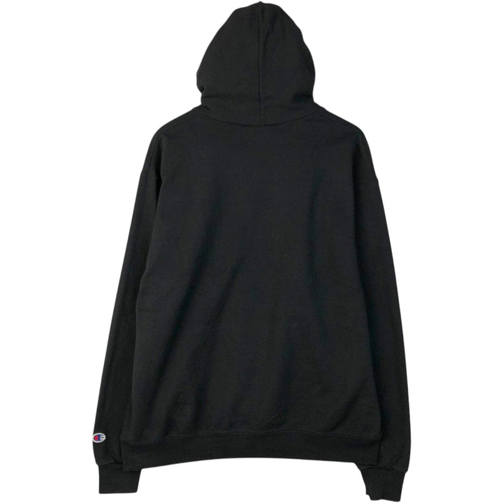 Champion College Sweat Pullover Hoodie, Men's Size L cotton black type Vintage Second Hand