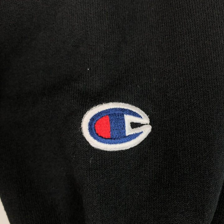 Champion College Sweat Pullover Hoodie, Men's Size L cotton black type Vintage Second Hand