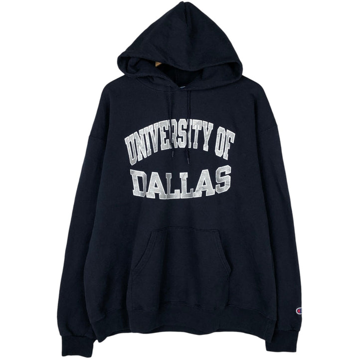 Champion College Sweat Pullover Hoodie, Men's XL cotton navy blue type Vintage Second Hand
