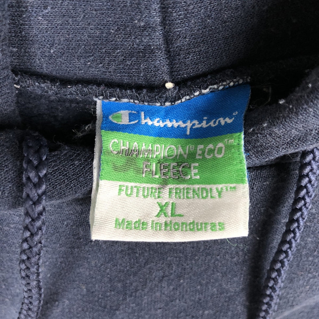 Champion College Sweat Pullover Hoodie, Men's XL cotton navy blue type Vintage Second Hand