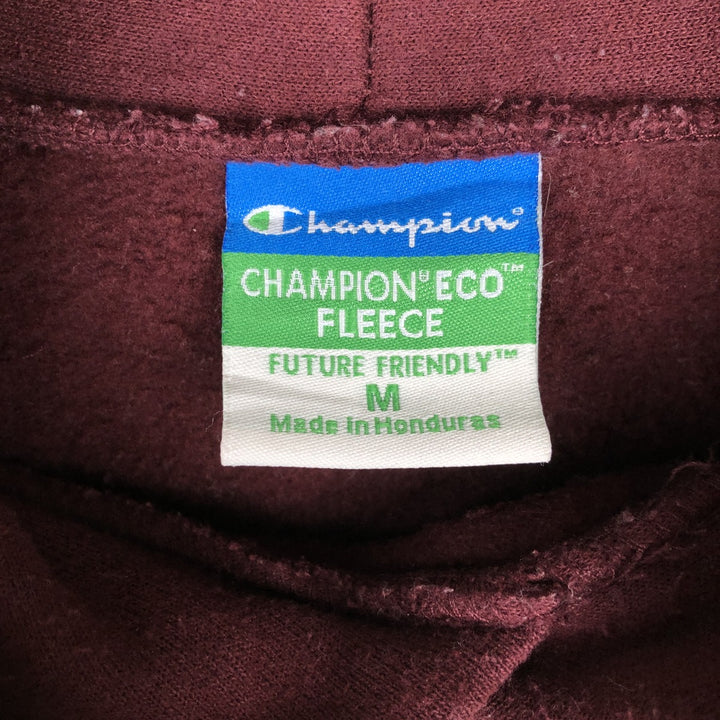 Champion ECO FLEECE College Sweat Pullover Hoodie, Men's Size M cotton burgundy type Vintage Second Hand