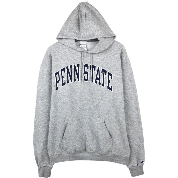 Champion PENN STATE Pennsylvania State University College Sweatshirt Pullover Hoodie, Men's Size L (approx.) cotton gray type Vintage Second Hand