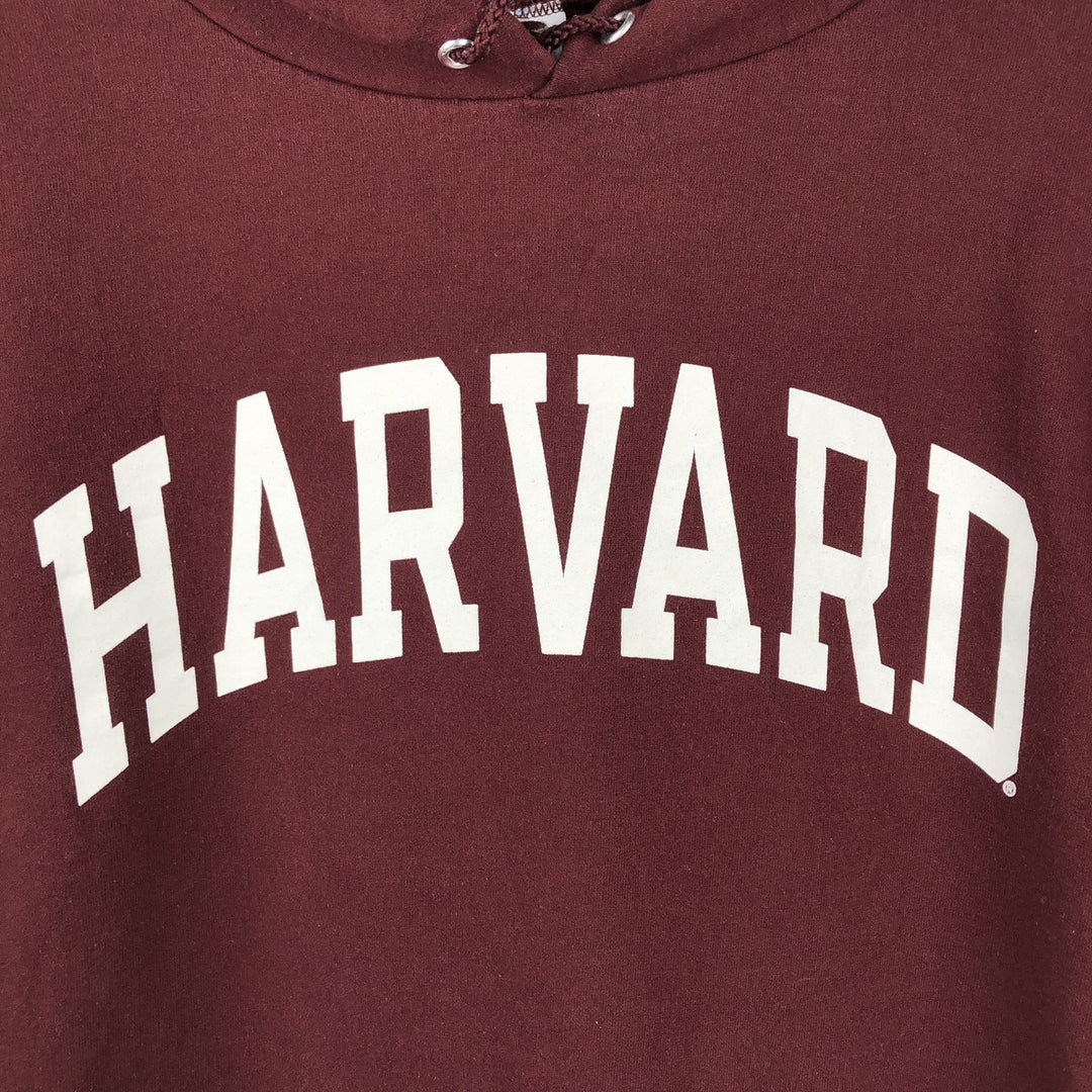 Champion HARVARD College Sweatshirt Pullover Hoodie, Men's Size XL (approx.) cotton burgundy type Vintage Second Hand