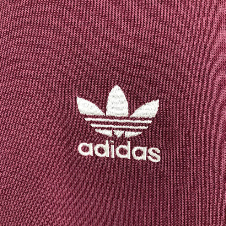 Adidas Originals Sweatshirt Pullover Hoodie, Men's Size M cotton wine-red Vintage Second Hand