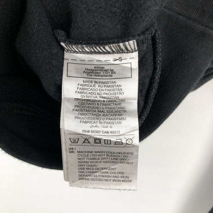 Adidas Originals Sweatshirt Pullover Hoodie, Men's Size Small cotton black type Vintage Second Hand