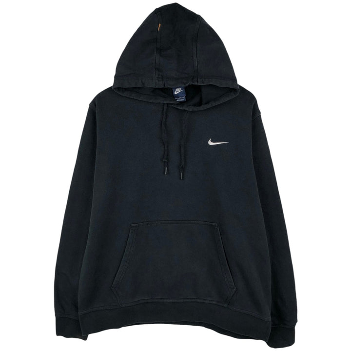 Nike Sweat Pullover Hoodie Men's XL Size cotton navy blue type Vintage Second Hand