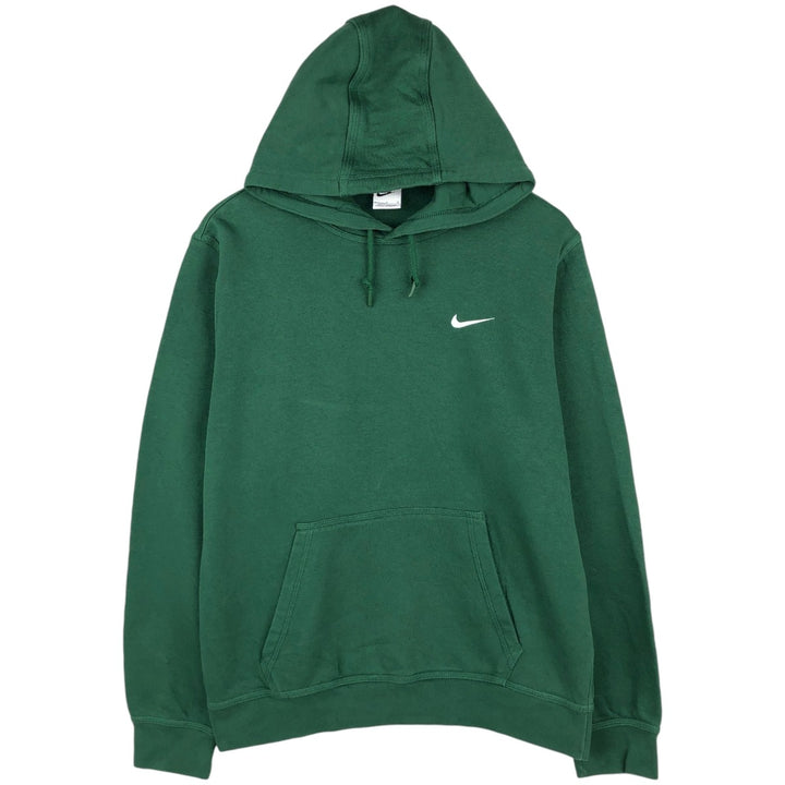 Nike Sweat Pullover Hoodie, Men's Size L cotton Green type dark green Vintage Second Hand