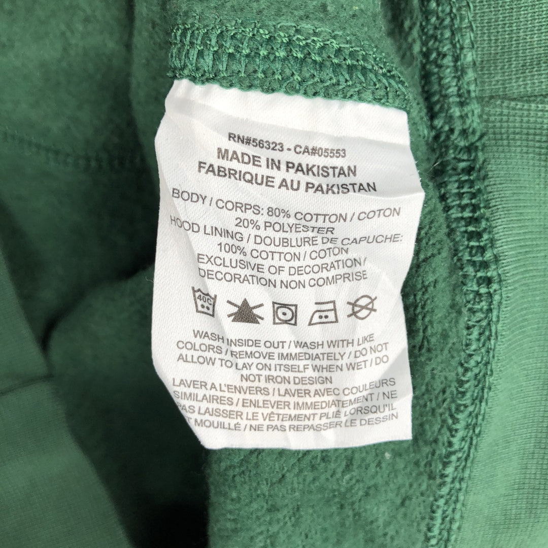 Nike Sweat Pullover Hoodie, Men's Size L cotton Green type dark green Vintage Second Hand