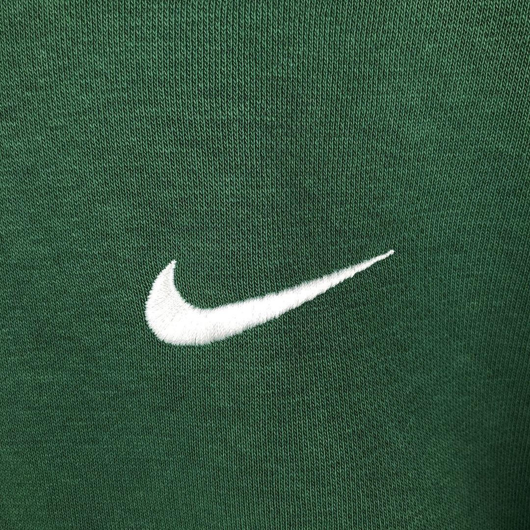 Nike Sweat Pullover Hoodie, Men's Size L cotton Green type dark green Vintage Second Hand