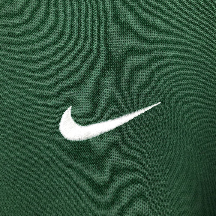 Nike Sweat Pullover Hoodie, Men's Size L cotton Green type dark green Vintage Second Hand