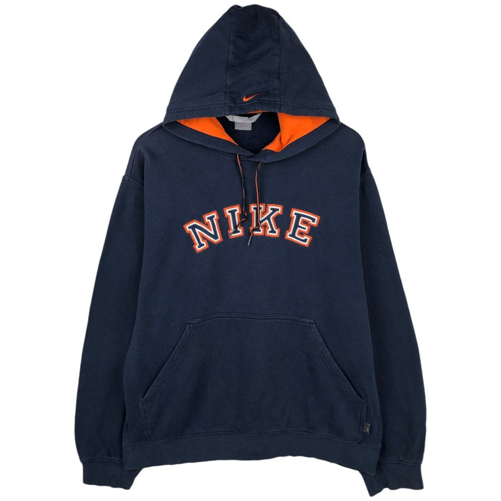 00'S Nike Sweat Pullover Hoodie Men's Size L cotton navy blue type Vintage Second Hand