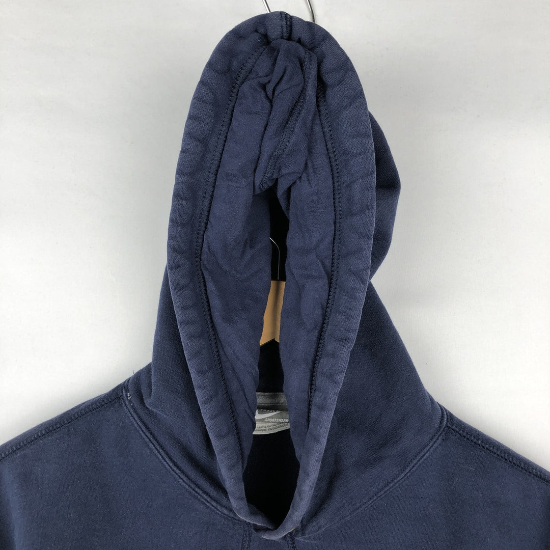 Nike Sweat Pullover Hoodie, Men's Size L cotton navy blue type Vintage Second Hand