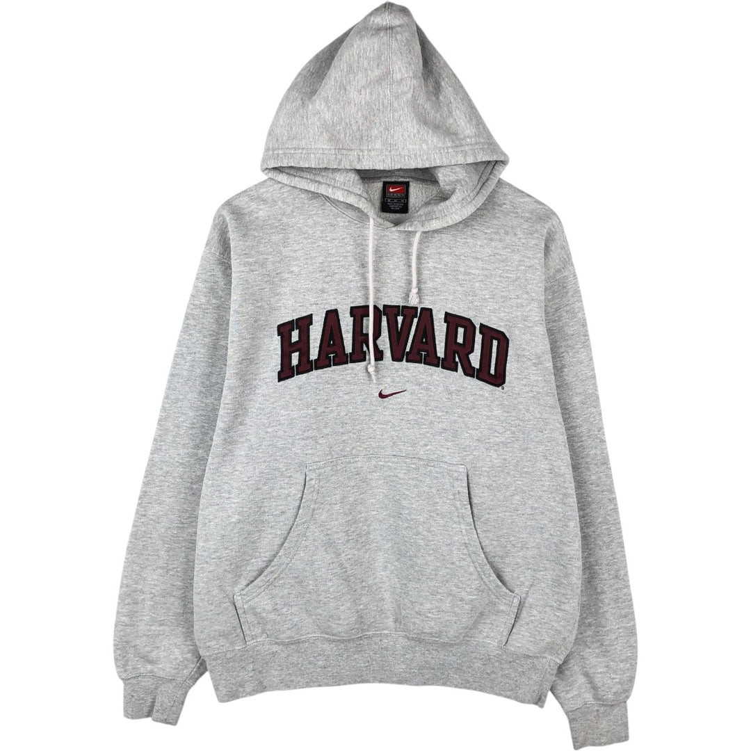 ~2000'S Nike TEAM HARVARD Harvard University Sweatshirt Pullover Hoodie (Men's Size M) cotton gray type Vintage Second Hand