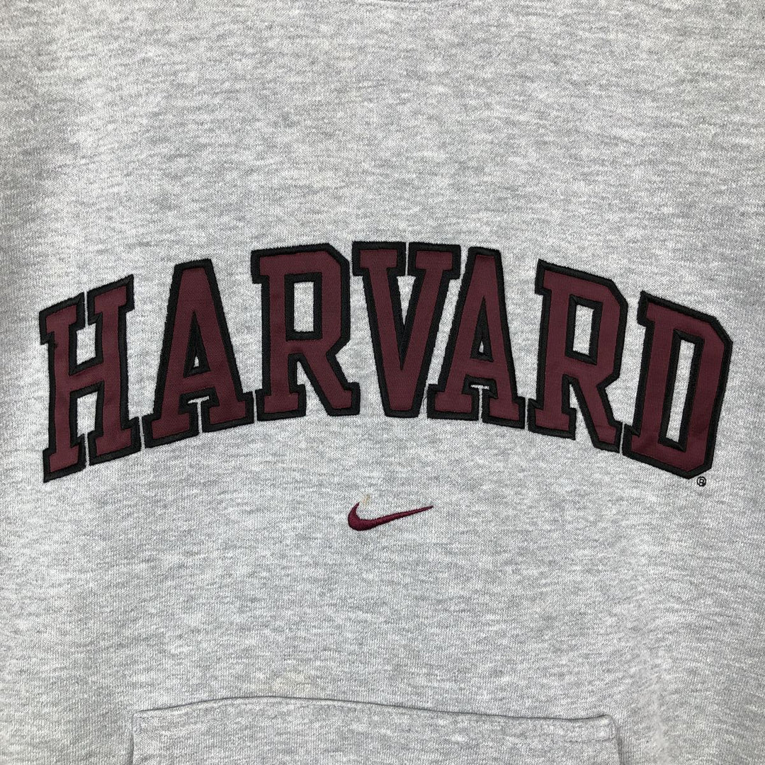 ~2000'S Nike TEAM HARVARD Harvard University Sweatshirt Pullover Hoodie (Men's Size M) cotton gray type Vintage Second Hand