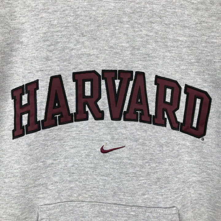 ~2000'S Nike TEAM HARVARD Harvard University Sweatshirt Pullover Hoodie (Men's Size M) cotton gray type Vintage Second Hand