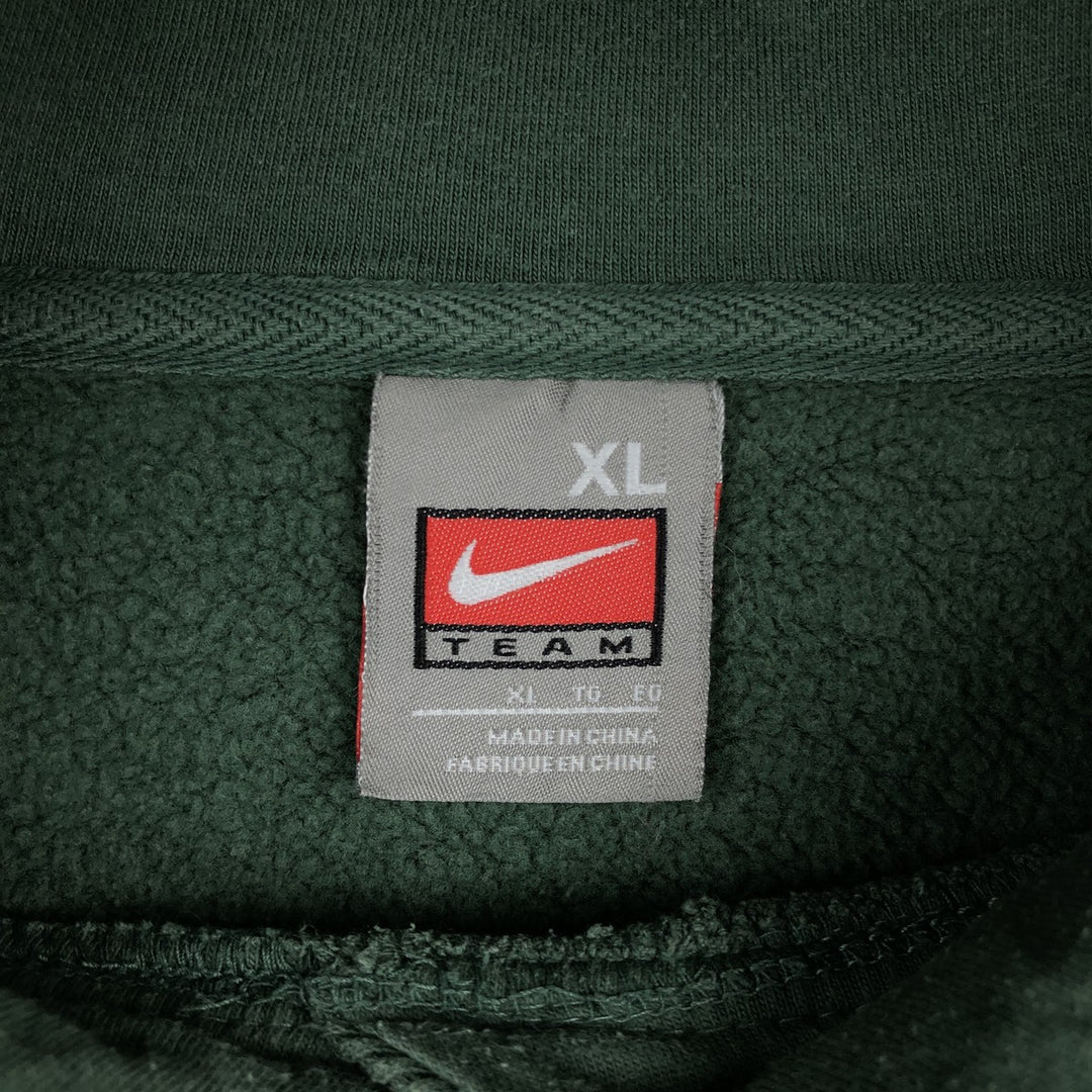 2000'S Nike Team Oregon University of Oregon sweatshirt pullover hoodie, men's size XL (approx.) cotton green type Vintage Second Hand