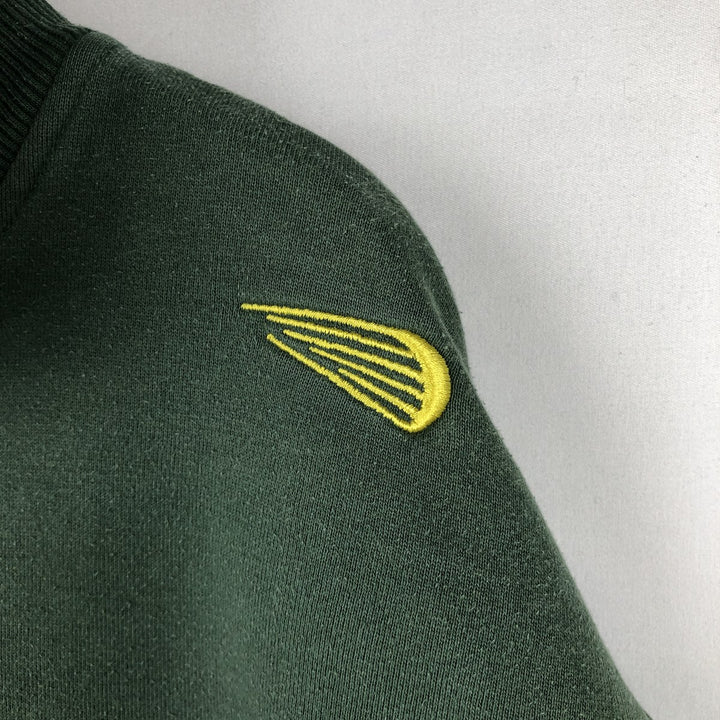2000'S Nike Team Oregon University of Oregon sweatshirt pullover hoodie, men's size XL (approx.) cotton green type Vintage Second Hand