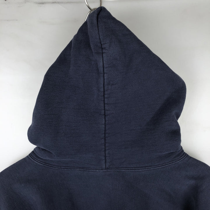 80s-90'S Mt Spokane Knitting Mills College Sweatshirt Pullover Hoodie, Men's XXL equivalent, Vintage cotton navy blue type Vintage Second Hand