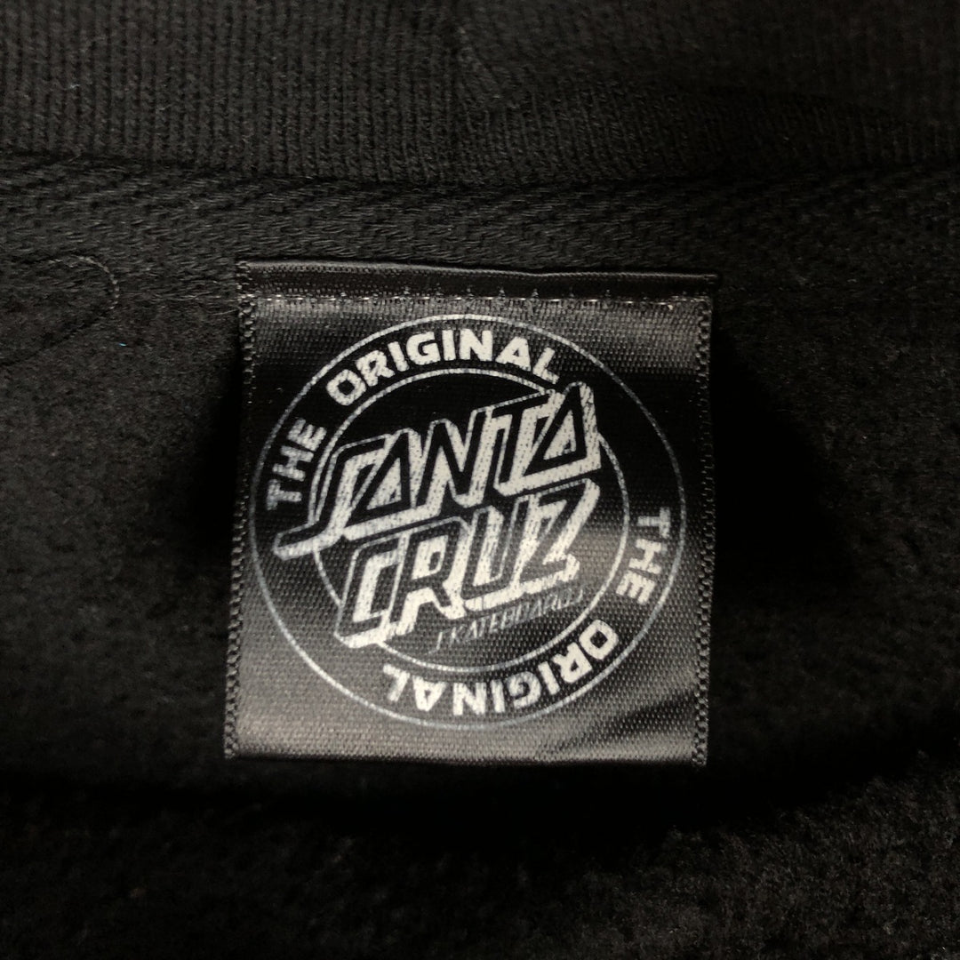 Santa Cruz SANTA CRUZ Sweatshirt Pullover Hoodie, Men's XL cotton black type Vintage Second Hand