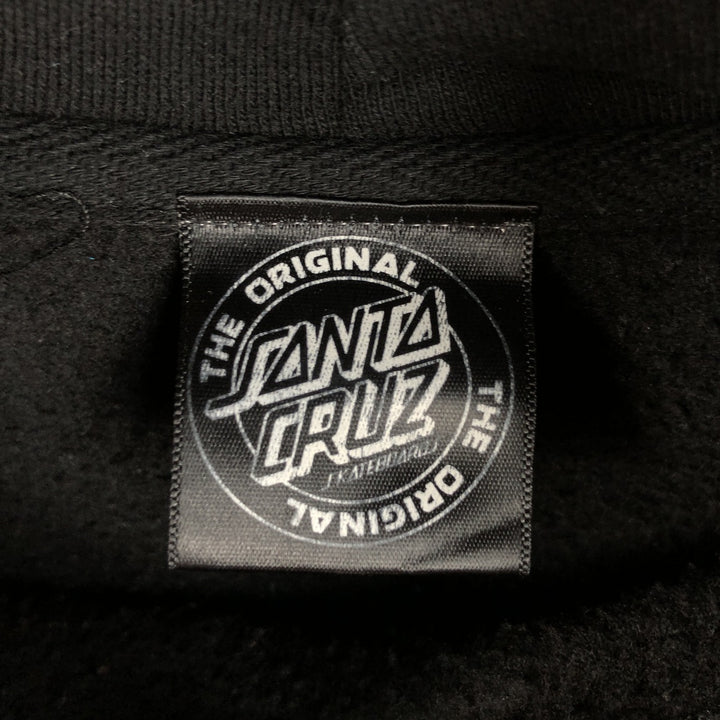 Santa Cruz SANTA CRUZ Sweatshirt Pullover Hoodie, Men's XL cotton black type Vintage Second Hand