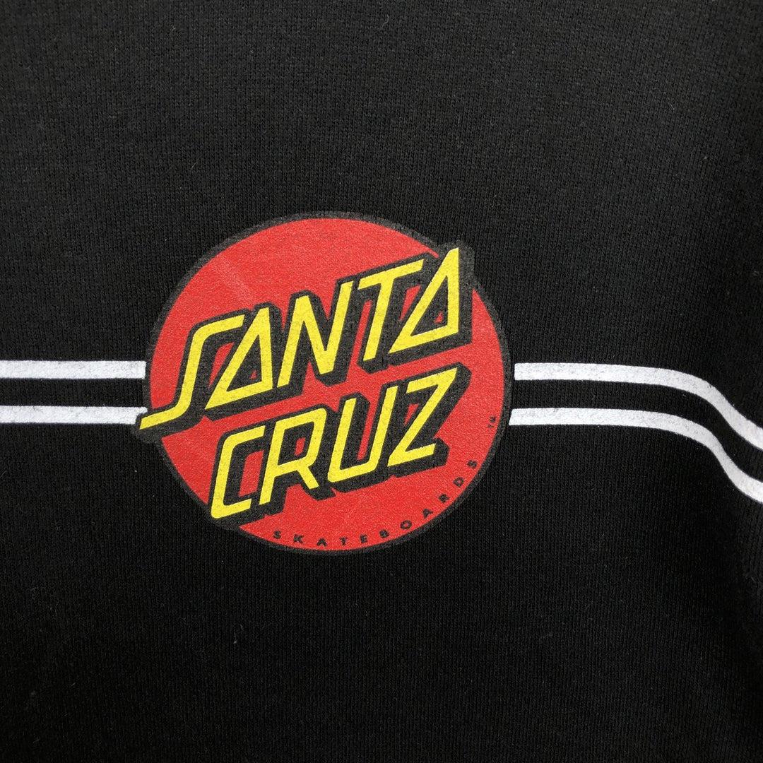 Santa Cruz SANTA CRUZ Sweatshirt Pullover Hoodie, Men's XL cotton black type Vintage Second Hand