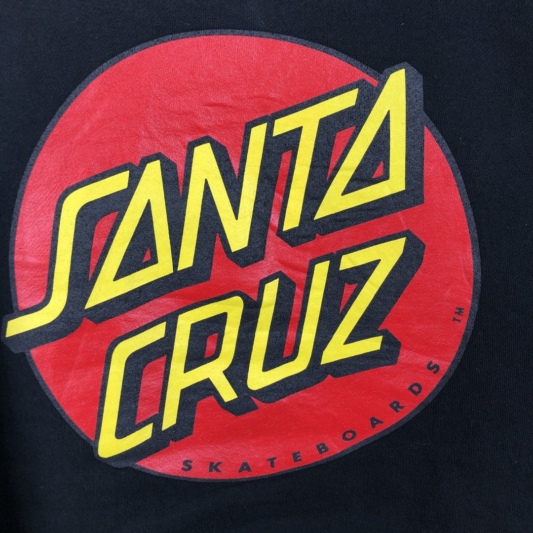 Santa Cruz SANTA CRUZ Sweatshirt Pullover Hoodie, Men's XL cotton black type Vintage Second Hand