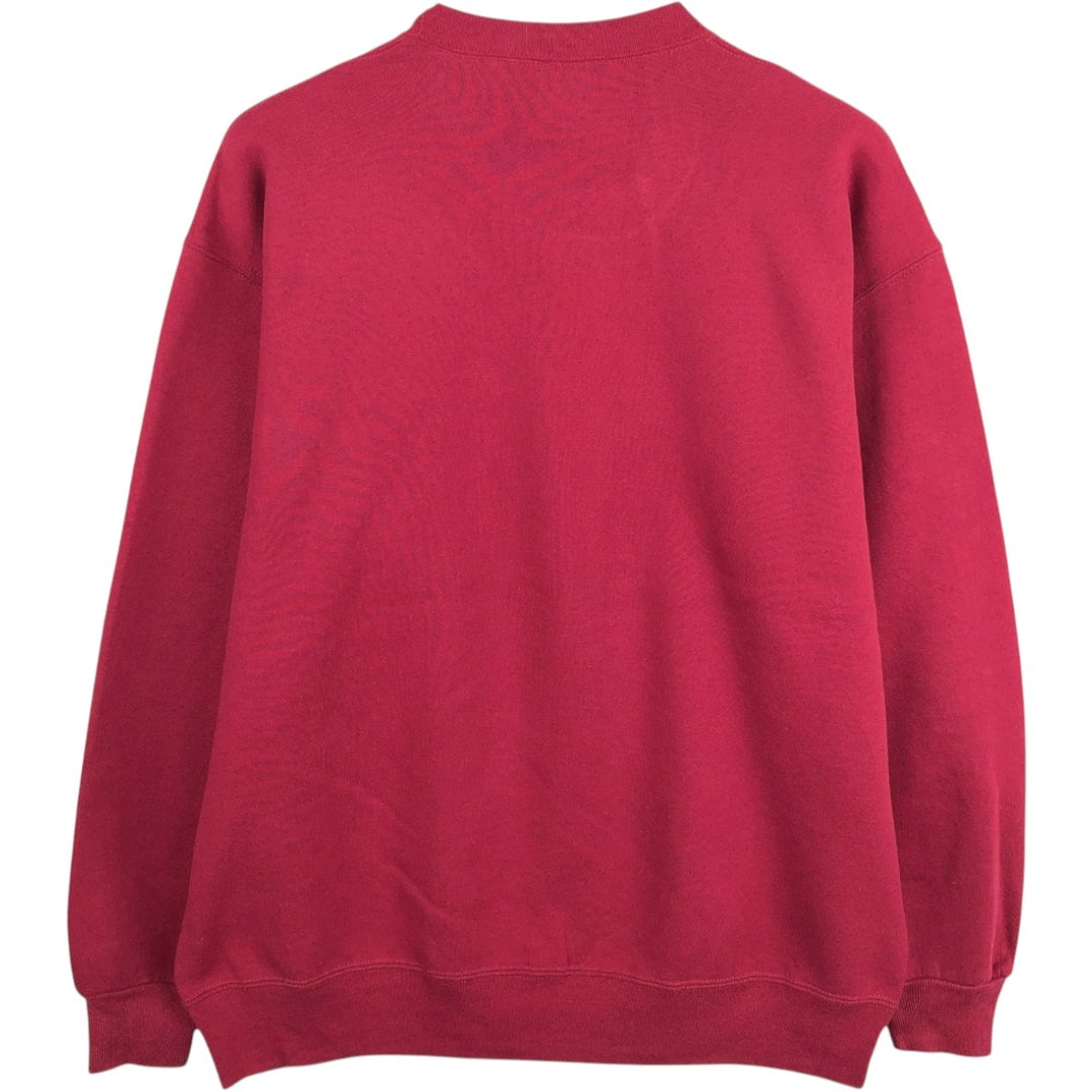 90'S Russell College Sweatshirt, Made in USA, Men's XXL, Vintage cotton red type Vintage Second Hand