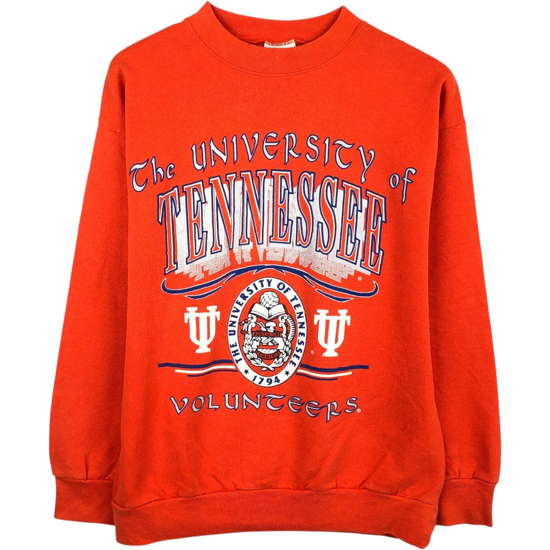 90'S SIGNAL Print College Sweatshirt, Made in USA, Men's XL (approx.) Vintage cotton orange type Vintage Second Hand