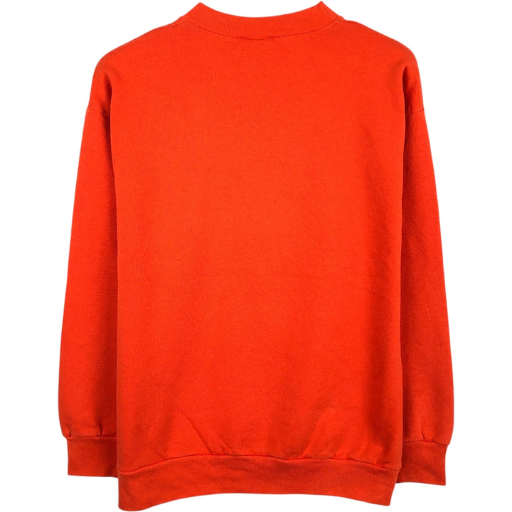 90'S SIGNAL Print College Sweatshirt, Made in USA, Men's XL (approx.) Vintage cotton orange type Vintage Second Hand