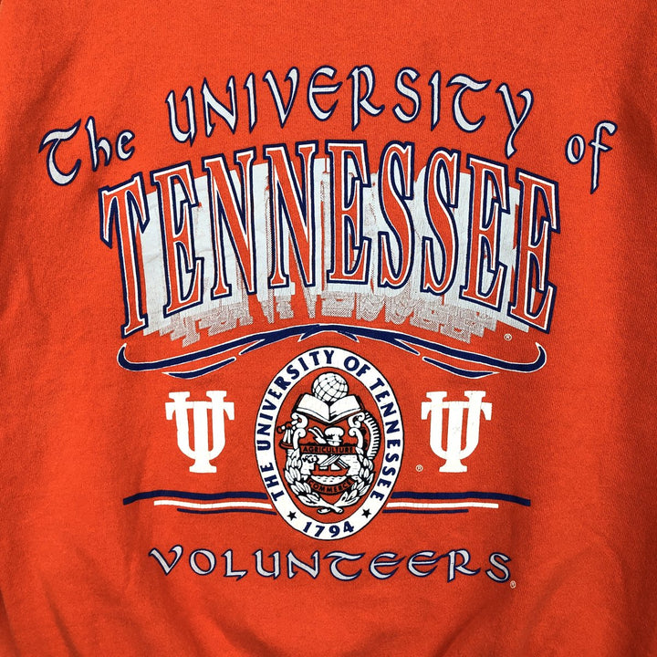 90'S SIGNAL Print College Sweatshirt, Made in USA, Men's XL (approx.) Vintage cotton orange type Vintage Second Hand