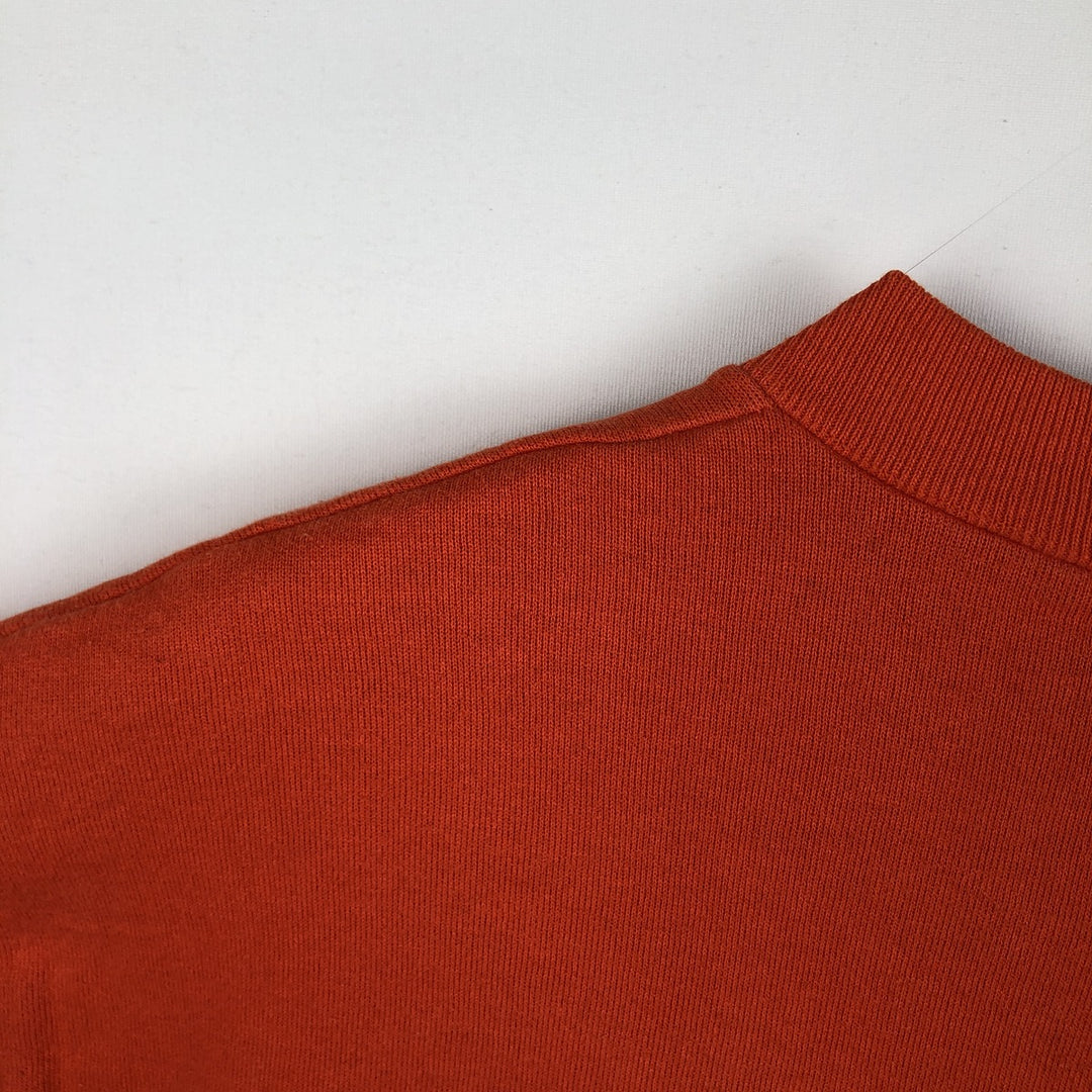 90'S SIGNAL Print College Sweatshirt, Made in USA, Men's XL (approx.) Vintage cotton orange type Vintage Second Hand