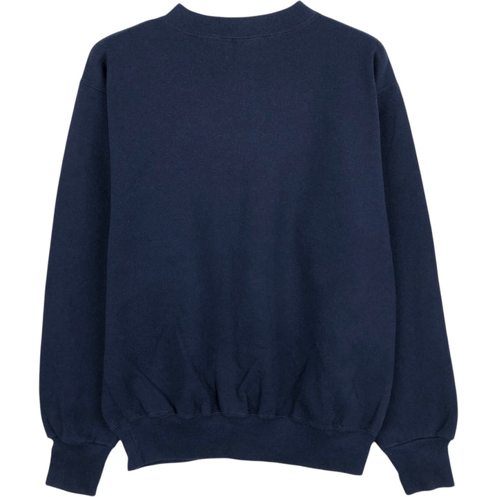 90'S Velva Sheen College Sweatshirt, Made in USA, Men's Size M (approx.), Vintage cotton navy blue type Vintage Second Hand