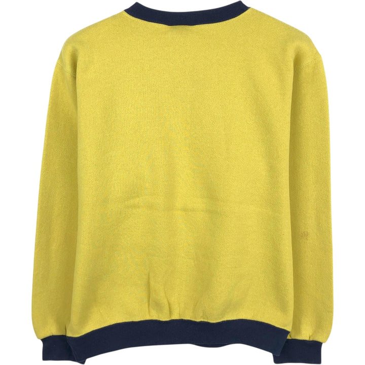 ~90'S DISCUS College Sweatshirt, Made in USA, Men's Size M (approx.), Vintage cotton yellow type Vintage Second Hand