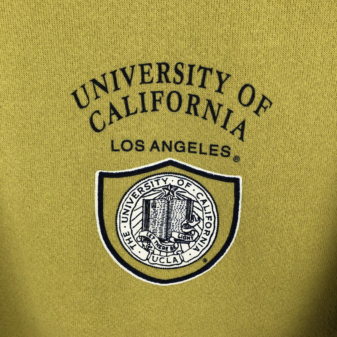 ~90'S DISCUS College Sweatshirt, Made in USA, Men's Size M (approx.), Vintage cotton yellow type Vintage Second Hand