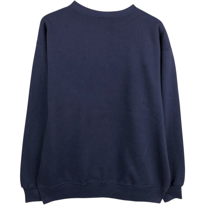 90'S Russell College Sweatshirt, Made in USA, Men's XL, Vintage cotton navy blue type Vintage Second Hand