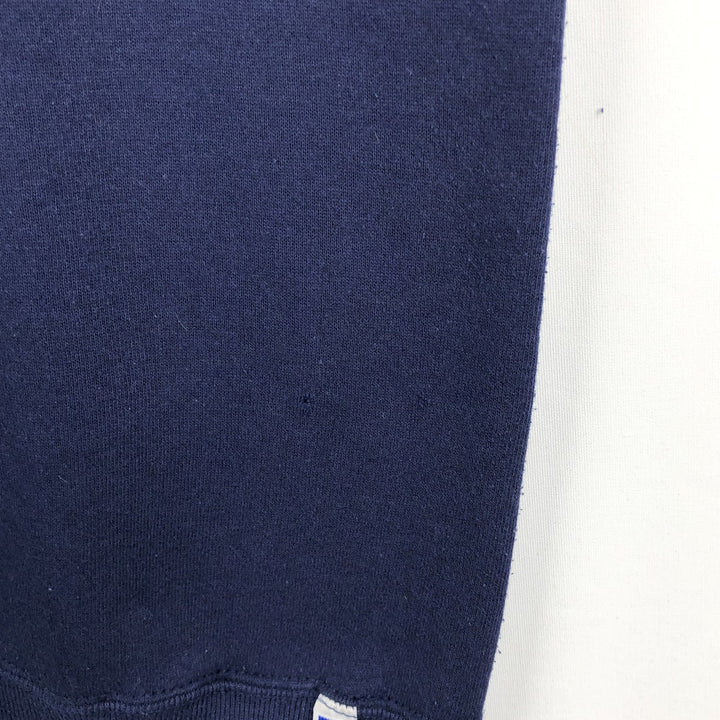 90'S Russell College Sweatshirt, Made in USA, Men's XL, Vintage cotton navy blue type Vintage Second Hand