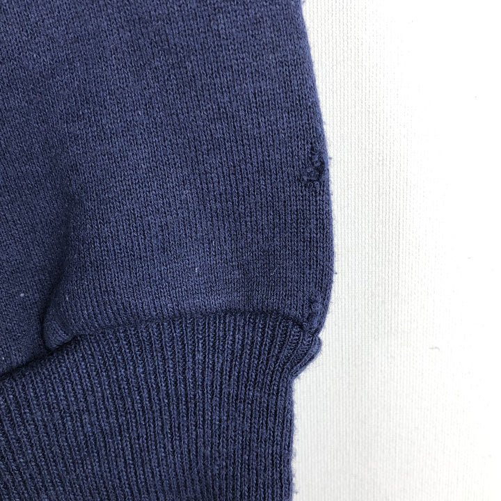 90'S Russell College Sweatshirt, Made in USA, Men's XL, Vintage cotton navy blue type Vintage Second Hand