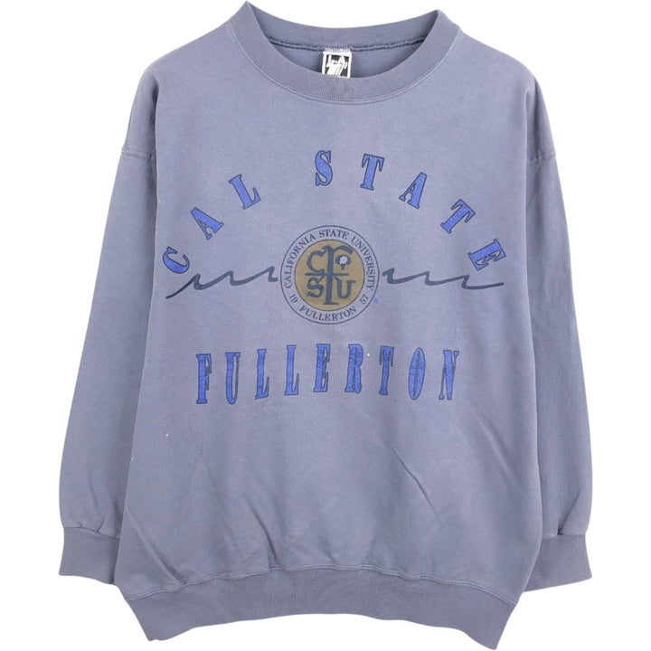 LA SPORTSWEAR College Sweatshirt, Made in USA, Men's Size L (approx.) cotton Blue type light blue Vintage Second Hand