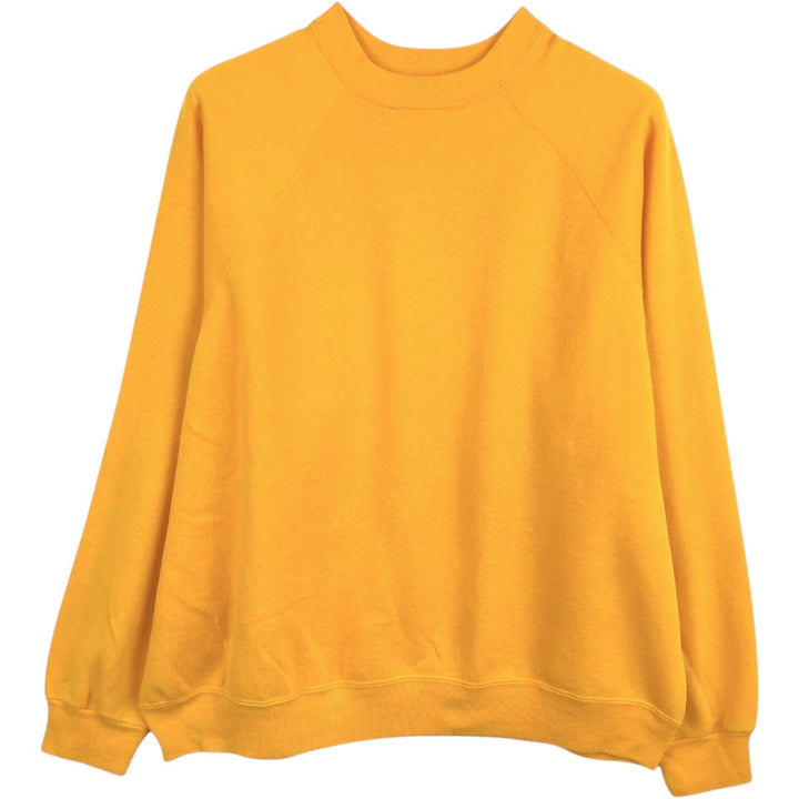 90'S Tultex College Sweatshirt, Men's Size XL (approx.) cotton yellow type Vintage Second Hand