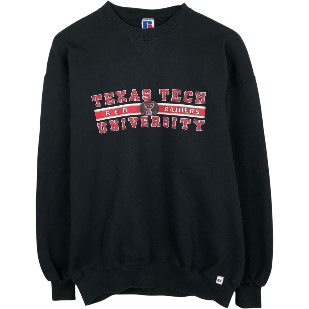 90'S Russell College Sweatshirt, Made in USA, Men's XL, Vintage cotton black type Vintage Second Hand