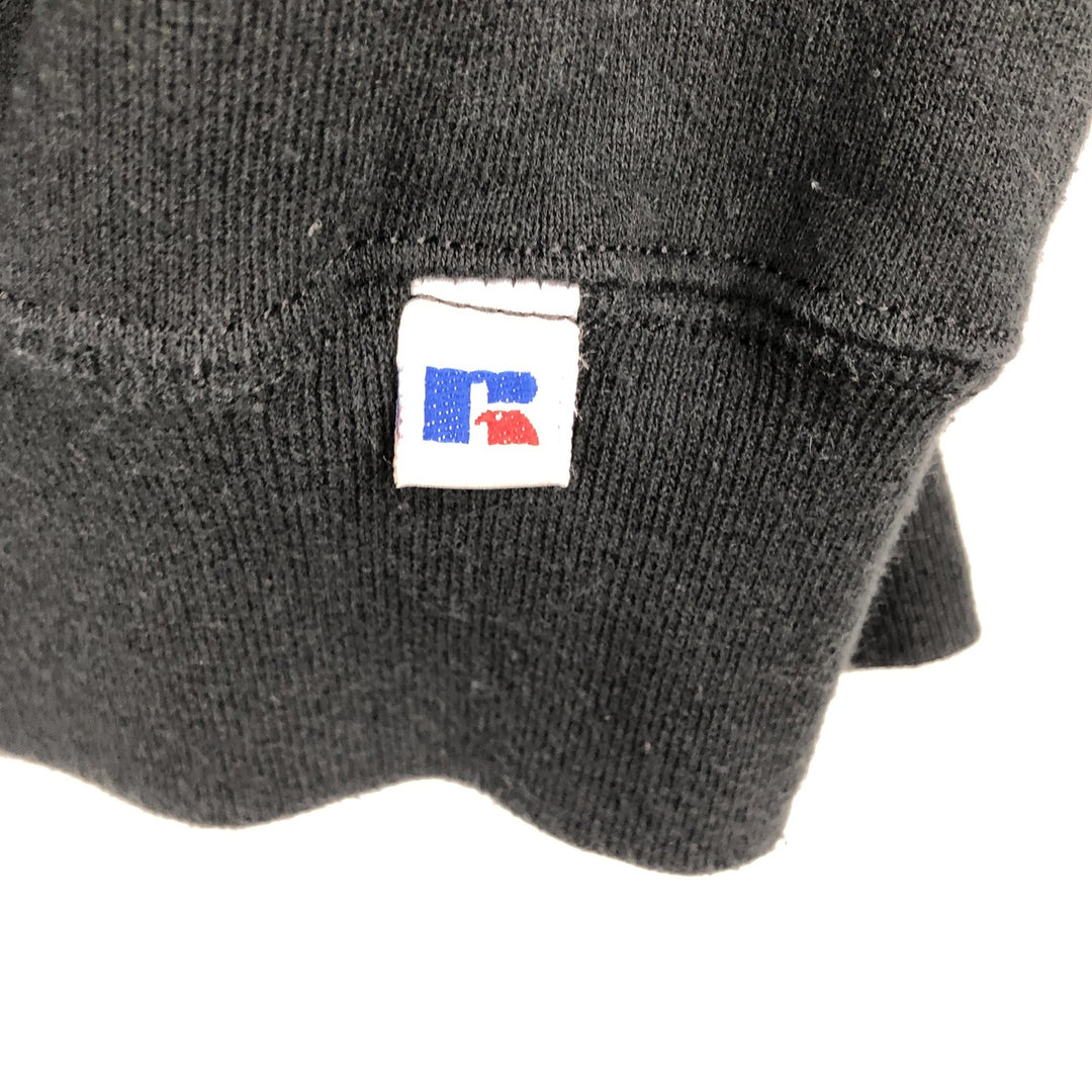 90'S Russell College Sweatshirt, Made in USA, Men's XL, Vintage cotton black type Vintage Second Hand