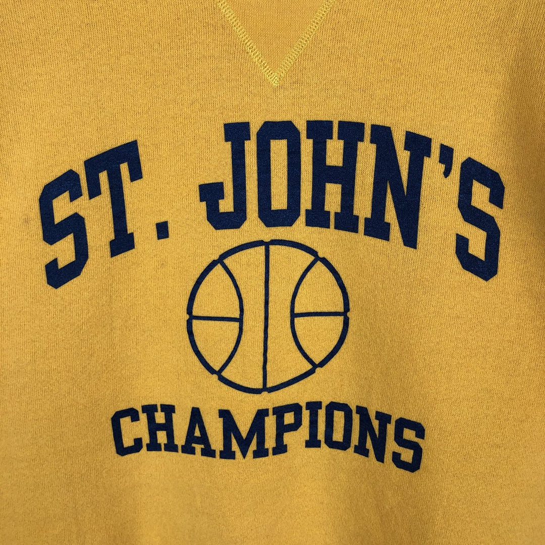 90'S Sophie Soffe Triple Print College Sweatshirt, Made in USA, Men's Size S (Equivalent), Vintage polyester yellow type Vintage Second Hand