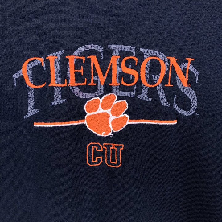 Vintage 90'S Crable Sportswear college sweatshirt, made in the USA, size XL, men's cotton navy blue type Vintage Second Hand